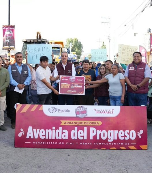 Pepe Chedraui inicia rehabilitación vial en San Francisco Totimehuacán