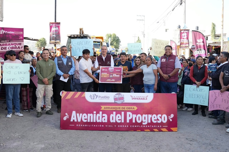 Pepe Chedraui inicia rehabilitación vial en San Francisco Totimehuacán