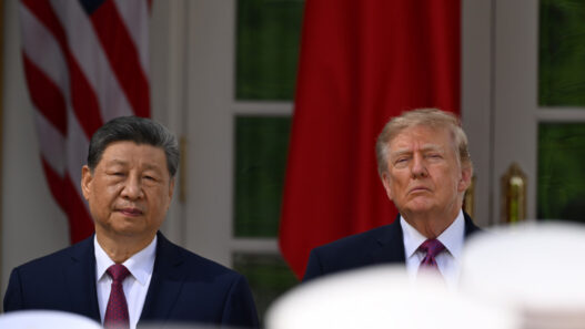 Trump y Xi visitan cámara de la Constitución en Washington