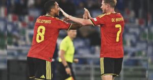 Bélgica vence 2-0 a Italia en debut de la UEFA Nations League