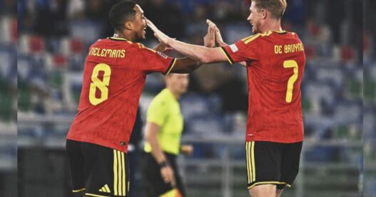 Bélgica vence 2-0 a Italia en debut de la UEFA Nations League