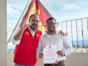 Naveda reconoce a Rolando Ramírez como referente del PT y fundador del obradorismo en Martínez de la Torre