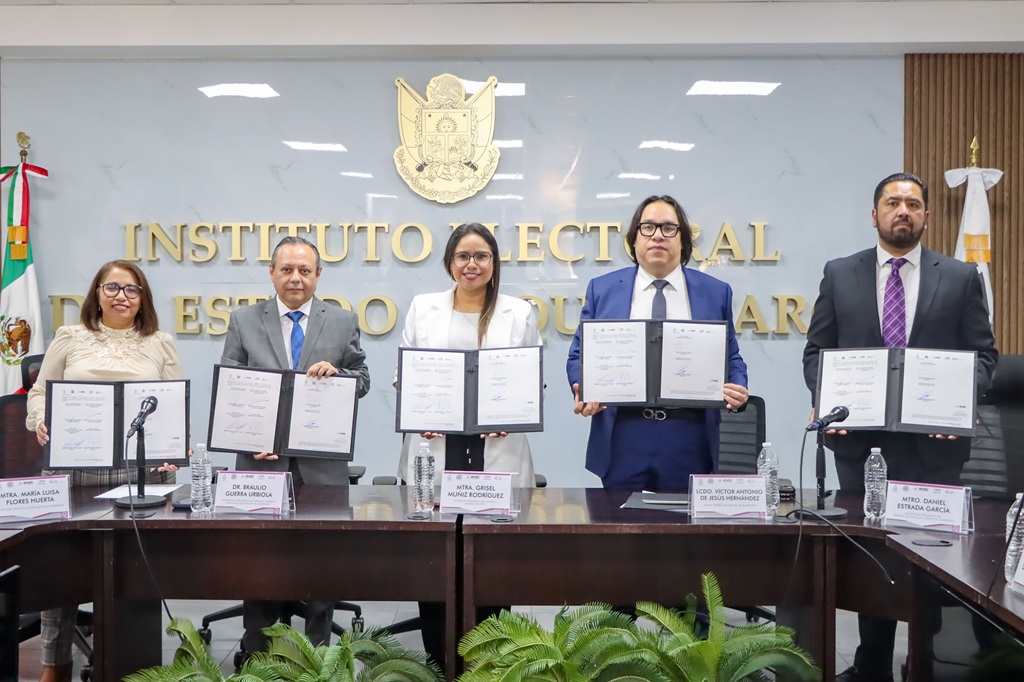 Instituciones de Querétaro firman convenio para elecciones 2027