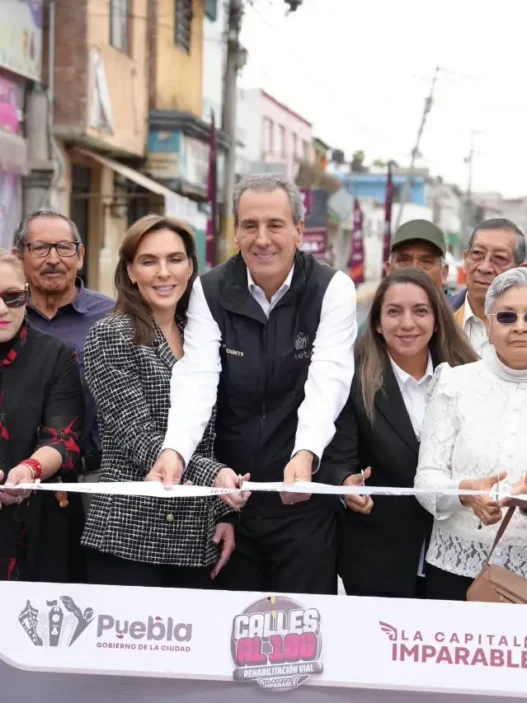 Pepe Chedraui inaugura rehabilitación vial en San Felipe Hueyotlipan